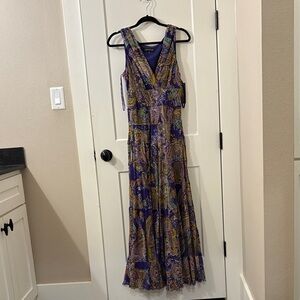 Jones New York Elegant Paisley Maxi Dress NWT